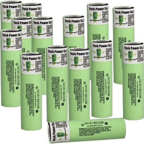 NCR18650B 3400MAH 3.7V 18650 battery li-ion batteries lithium rechargeable flat top / 18650 charger fast 4 slots