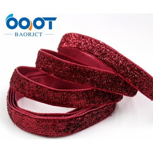 OOOT BAORJCT G-18809-916,10 mm 10 yards solid Green onions Ribbon,DIY handmade headdress accessories material,Hair decoration