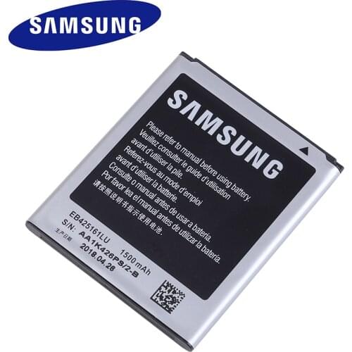 SAMSUNG Original Battery EB425161LU For Samsung GT-S7562L S7560 S7566 S7568 S7572 S7580 i8190 I739 I8160 S7582 SM-J105H J1 MINI