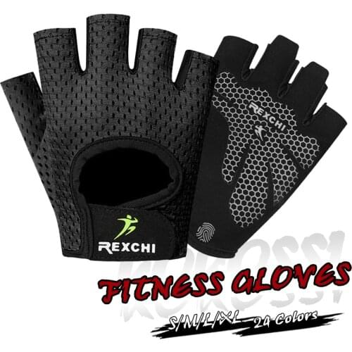 Professional New Gym Fitness Gloves Power Weight Lifting Women Men Crossfit Workout Bodybuilding Half Finger Hand Protector