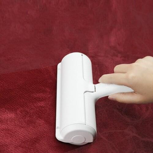 Pet Hair Roller Remover Lint Brush 2-Way Dog Cat Comb Tool Convenient Cleaning Dog Cat Fur Brush Base Home Furniture Sofa Clothe