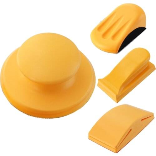 5 Inch Hand Sanding Pad PUR Sanding Block Grinding Holder Hook and Loop Polishing Tool For Sandpaper