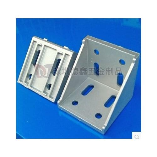 CNC DIY 6060 Corner Fitting 60x60 Home Decorative Angle Brackets Aluminum Profile Accessories connector Gusset Plate