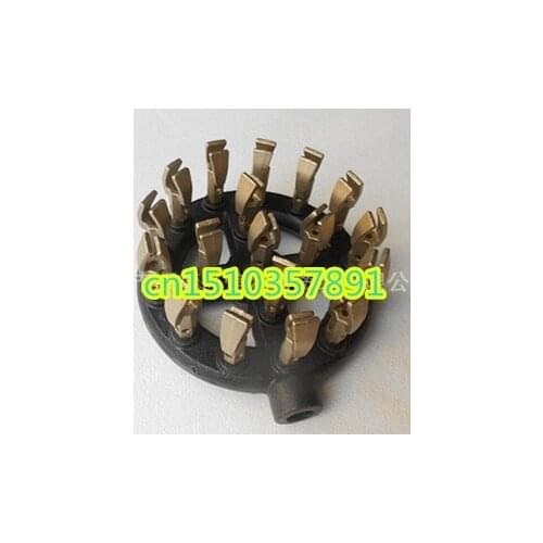 High quality Cast iron 18 duck nozzles gas jet tips burner for kitchen cooking propane jet burner with brass orifice lpg &lng