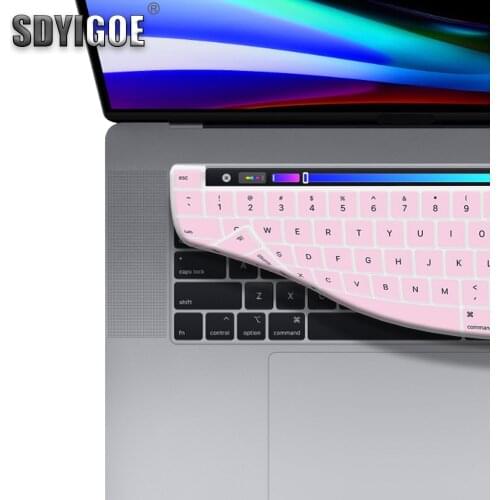 For macbook pro 16 laptop keyboard cover 16inch touchbar keyboard Protective film for macbook 16 inch A2141 silicone color cover