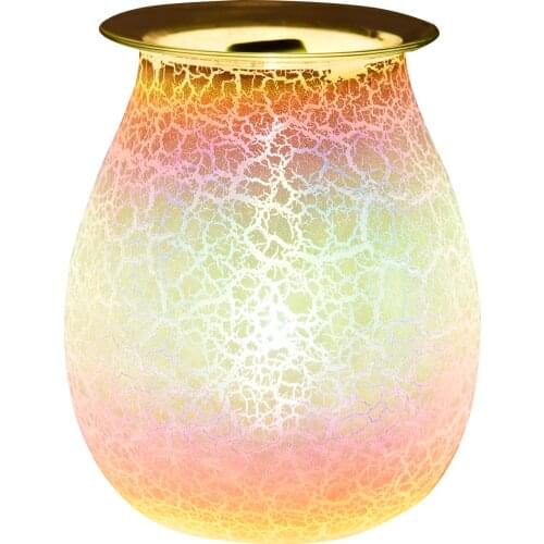 3D Glass Electric Wax Melt Burners With Light Electric Glass Aroma LED Lamp For Home Office Bedroom Living Room Gifts