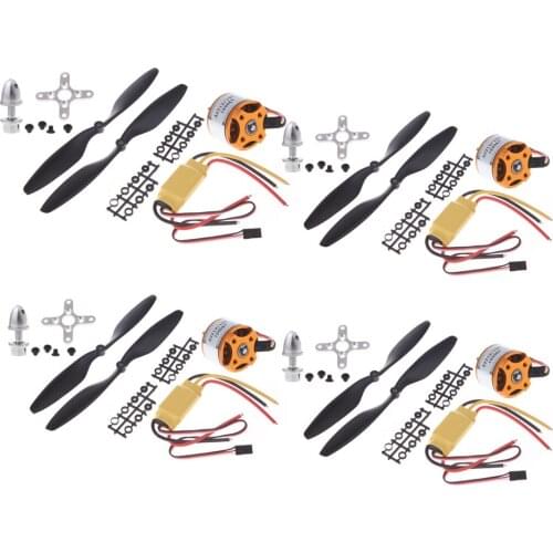 4pcs A2212 1000KV Brushless Outrunner Motor + 4pcs 30A ESC + 4pairs 1045 Prop (B) Quad-Rotor for RC Aircraft