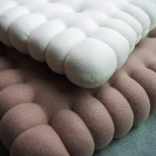 45x40x6/50x60x7cm handmade classical biscuit cushion pillow chair car seat cushion cookie back cushion tatami seat pad
