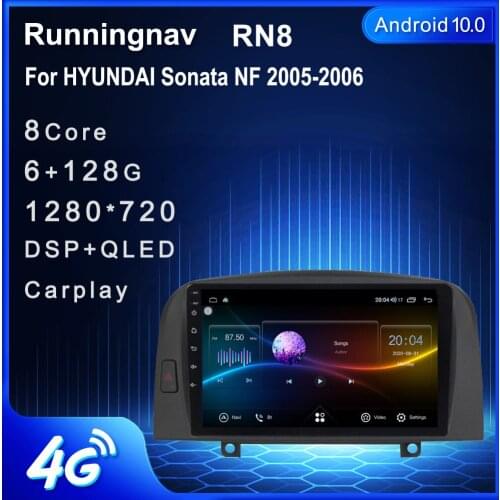 4G LTE Android 10.1 For HYUNDAI Sonata NF 2005-2006 Car Radio Multimedia Video Player Navigation GPS RDS no dvd