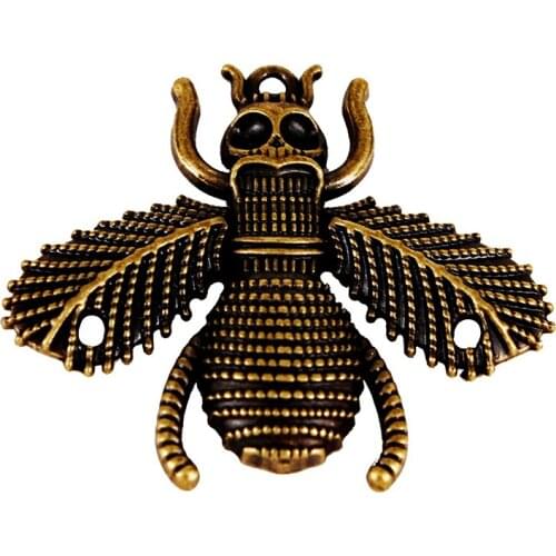 50piece Metal Bee Rivets Charm Hook Sewing Garment Rivets Slider Decorated Sew On 2 Holes Sewing Supplies for Bags Shoes K462