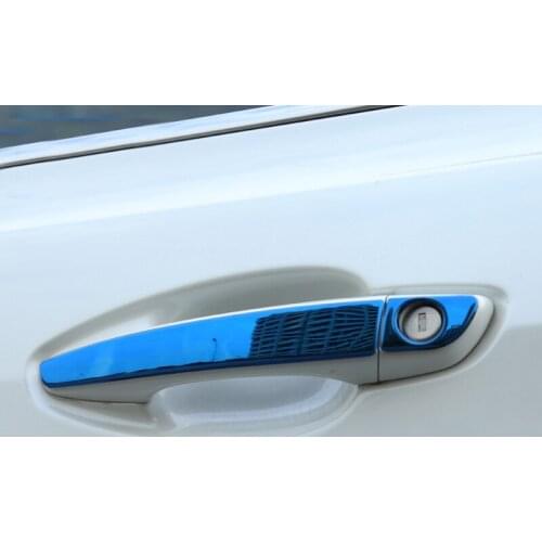 8pc for Peugeot 308 2016year Outside door handle cover decoration sticker