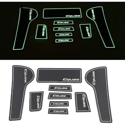 Alfombrillas acanaladas para puerta de coche alfombrillas de goma antideslizantes para Interior de coche, para Chevrolet Cruze