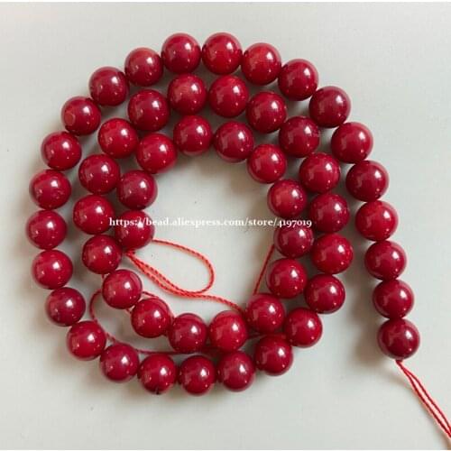Free Shipping Natural Red Coral Round Loose Beads 15" Strand 5.5MM Pick Size For Jewelry Making