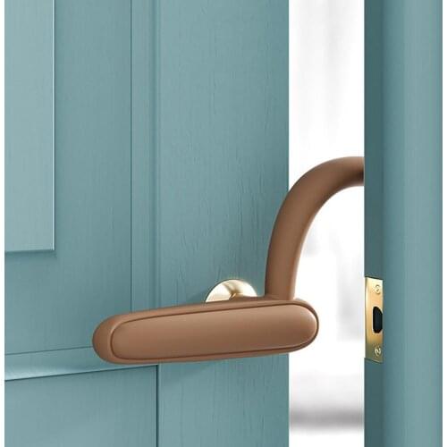 Door Handle Cover Eco-friendly Touch Smooth 5 Colors Easy to Removal Crash Pad Convenient to Install Protection Cushion for Home