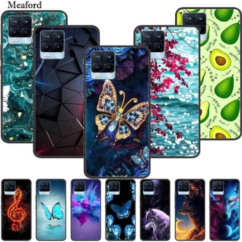 For OPPO Realme 8 5G Case Luxury Silicone TPU Soft Cover Phone Case for OPPO Realme8 Pro Shockproof Cute TPU Bumper Fundas Coque