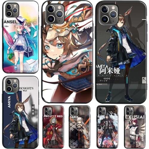Amiya Ansel Arknights TPU Case For iPhone 11 Pro Max XR X XS Max 6S 8 7 Plus SE 2020 12 Pro Max mini Cover