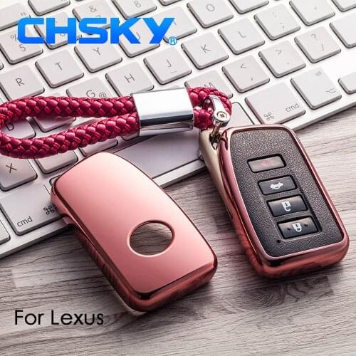 CHSKY TPU For Lexus Key Cover For Lexus NX GS RX IS ES GX LX RC 200 Car Key Covers Shell Case keychain Car Styling Accessories
