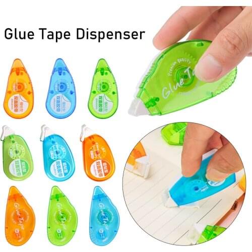 Double Sided Adhesive Dots Stick Roller Permanent Applicator Glue Tape Dispenser Sticks Refillable Stationery Office Supplies