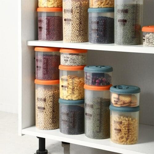 Sealed Jar Kitchen Food Grade Transparent Grain Storage Box Large Capacity Thickened Plastic Storage Tank