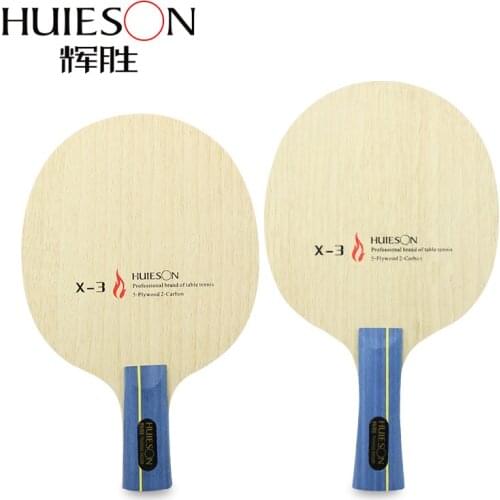 Huieson Hybrid Carbon Table Tennis Racket Pingpong Paddle x-3 Blade For Loop Killing Player