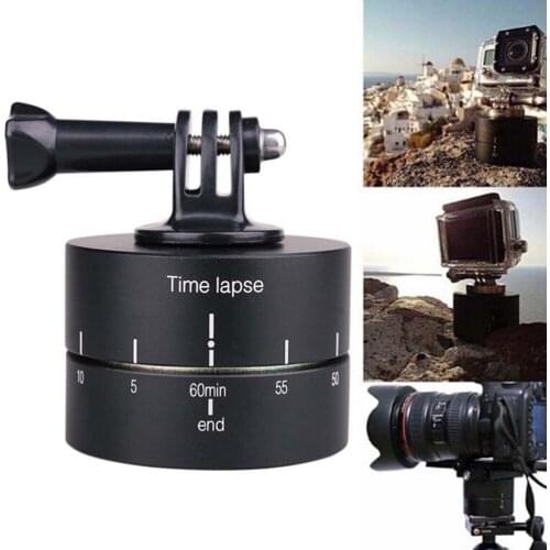 Time lapse 360 Degree Auto Rotate Camera Tripod Head Base 360 Rotating Timelapse for Gopro Camera SLR For iphone