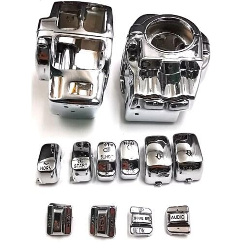 Motorcycle Handlebar Control Switch Housings Switch Caps For Harley Glides 96-13 FLHTCU FLHTK FLTR FLTRU FLHRC FLHTCUTG FLHR