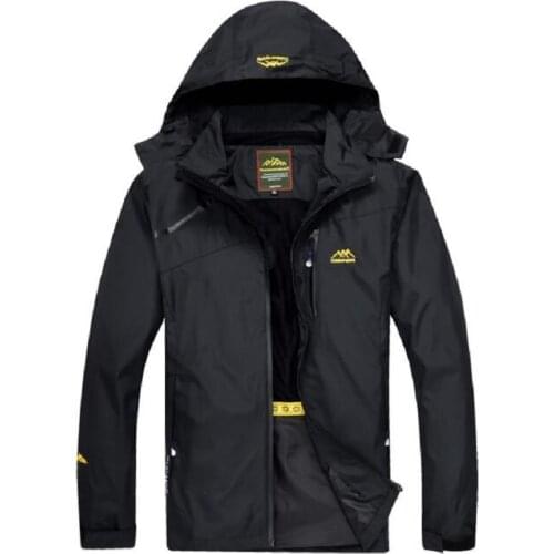 Mens Jacket Nice Pop Spring Autumn Tourism Waterproof Windbreaker Jacket Man Breathable Climbing/Hunting Male Hooded Raincoat