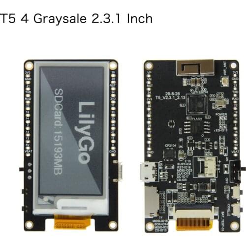LILYGO T5-2.13inch E-paper ESP32 4MB FLASH WIFI/Bluetooth for arduino