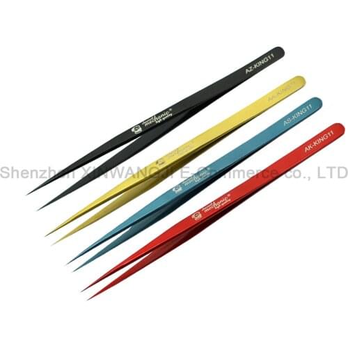 MECHANIC New Industrial Electronic High Toughness Durable Tweezer Tools Dazzle Colour Tenacity Tip Mouth Clip Maintenance Tools