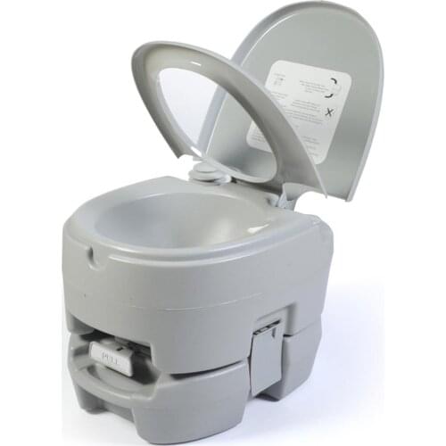 Portable Flush Toilet Commode Potty For RV Boat Outdoor Travel Camping Boating Roadtripping With 3.2 Gallon /12L Holding Tank