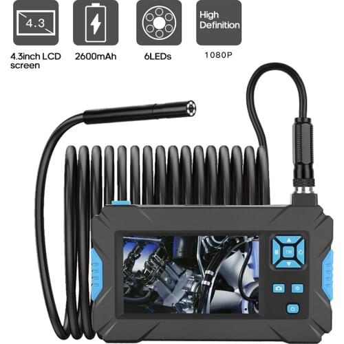 P30 Blue Hand-held Endoscopes Industrial 4.3inch High-definition 1080P Display Screen Borescope Endoscopes Camera