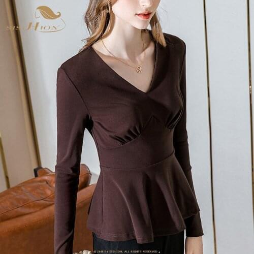 Sishion Black Blouses