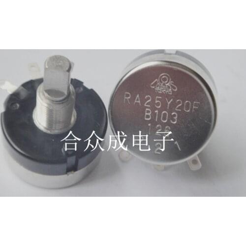 TOCOS imported genuine RA25Y20FB103 10K semi-shaft single winding wire potentiometer switch