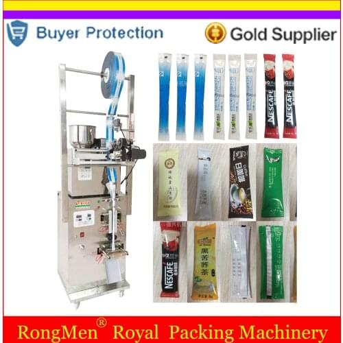 Coffee Pouch Packing And Sealing Machine Juice Powder Bags Filling Weighing Vitamin C Bag Sealer Filler Back Sealing Automatic