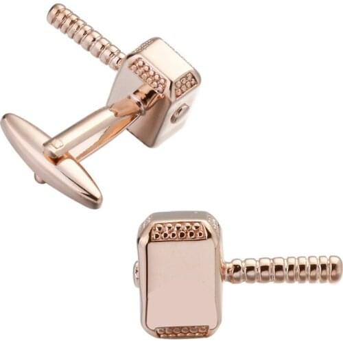 High quality KC star rose gold Cufflinks copper material mens fathers Day gift Cufflinks wholesale manufacturers
