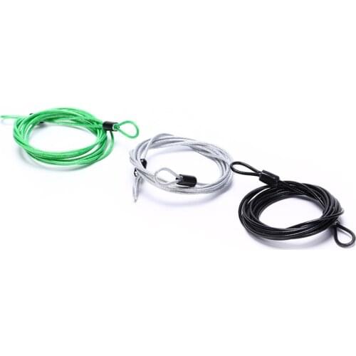 1 Pcs Bike Bicycle Cable Lock 200cm x 2.5mm Cycling Security Loop Cable Lock Bicycle Bikes Scooter Guard U-Lock