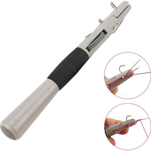 ABS Tie Hook Manually Fish Hook Wire Knotter Line Fishing Tackle Fast Tying Knot Tool HA
