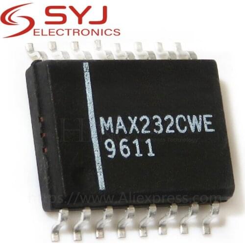 10pcs/lot MAX232CWE MAX232EWE MAX232 SOP-16 In Stock