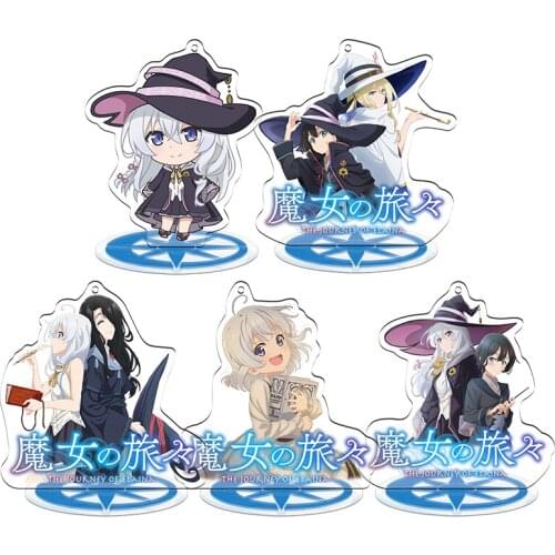 Anime Wandering Witch: The Journey of Elaina Fran Acrylic Stand Figure Model Plate Display Desk Decor Q Version Cartoon Cute Toy