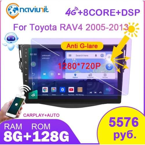 PX6 Car radio 2 din android 10 with screen For TOYOTA RAV4 3 RAV 4 2005-2013 intelligent system Carplay auto audio bluetooth dvd