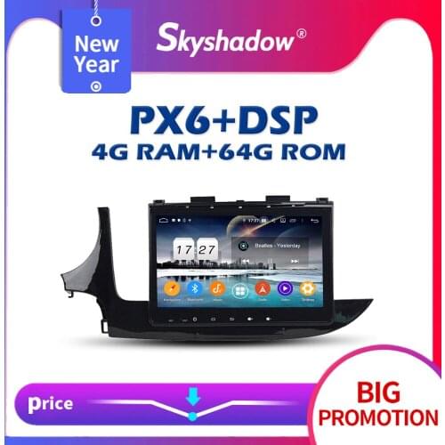 720P PX6 DSP IPS 9" Android 10 4GB +64G Car DVD Player AHD GPS map RDS Auto Radio wifi Bluetooth 5.0 For Opel MOKKA 2016 2017