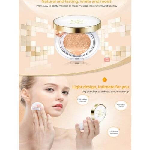 BISUTANG Snail Essence Air Cushion BB Cream Moisturizing Concealer Liquid Foundation Strong Isolation Bare Makeup CC Cream