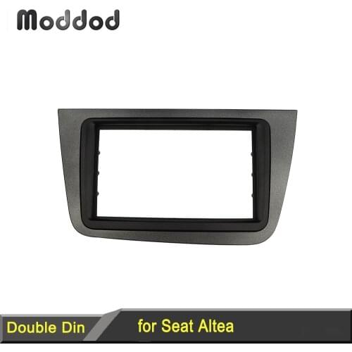 Double Din Radio Fascia for Seat Altea Stereo Panel Dash Installation Mount Trim Kit Face Plate Bezel Facia LHD