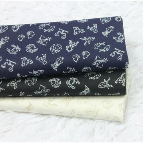 45*110cm Cotton Fabric constellation Printed Cartoon DIY Patchwork for Cloth Making Puppet Garment Tissue