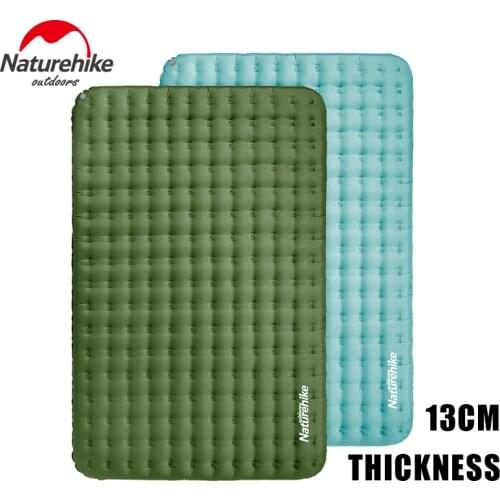 Naturehike 1.6 kg Inflatable Mattress 40D Nylon TPU 13CM Thicken 1-2 Persons Waterproof Layers Air Bed Wear Risistant Portable