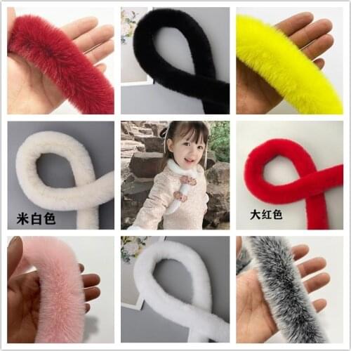 Furry Accessories Ribbon Artificial Rabbit Fur DIY Sewing Trimming Ribbon Jacket Tapes DIY Costume Crafts For Garment Edge Shoes