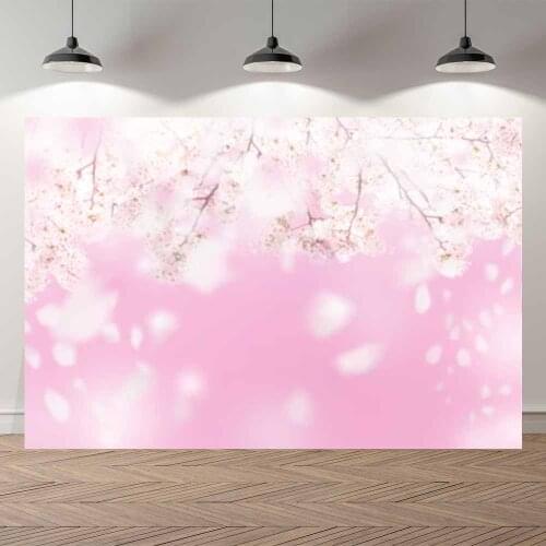 NeoBack Thin Vinyl Spring Flower Petals Baby Shower Kids Portrait Birthday Party Photography Backdrop Photo Photocall Banner