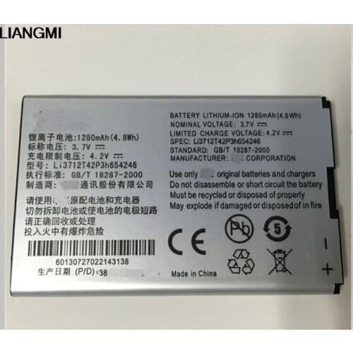 New Li3712T42P3h654246 1280mAh Original Rechargeable Phone battery For ZTE L530G U232 U805 with phone stander