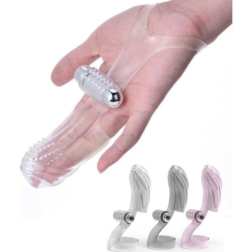 Finger Penis Sleeve Vibrator G Spot Massage Clit Stimulate Sex Toys For Women Lesbian Female Masturbator Orgasm Adult Products