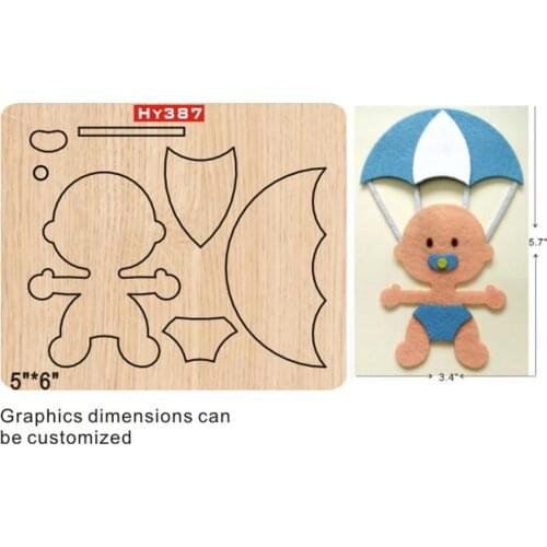 Parachute villain cutting dies 2019 new die cut &wooden dies Suitable for common die cutting machines on the market